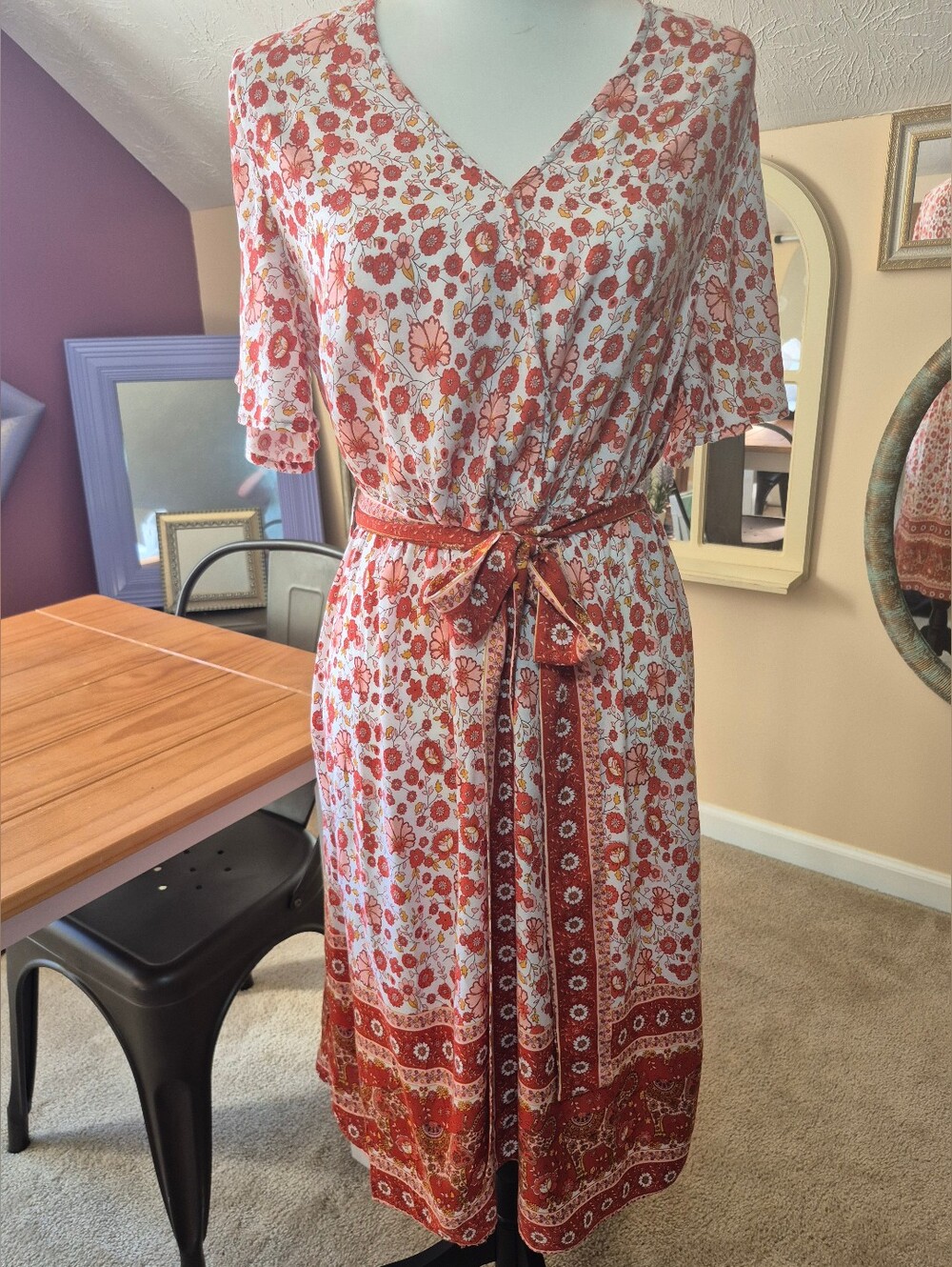 Bloomchic Floral Boho Dress - Size 12